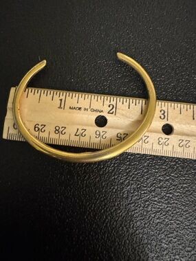 Joan Rivers Gold Rhinestone Edge Bangle Bracelet